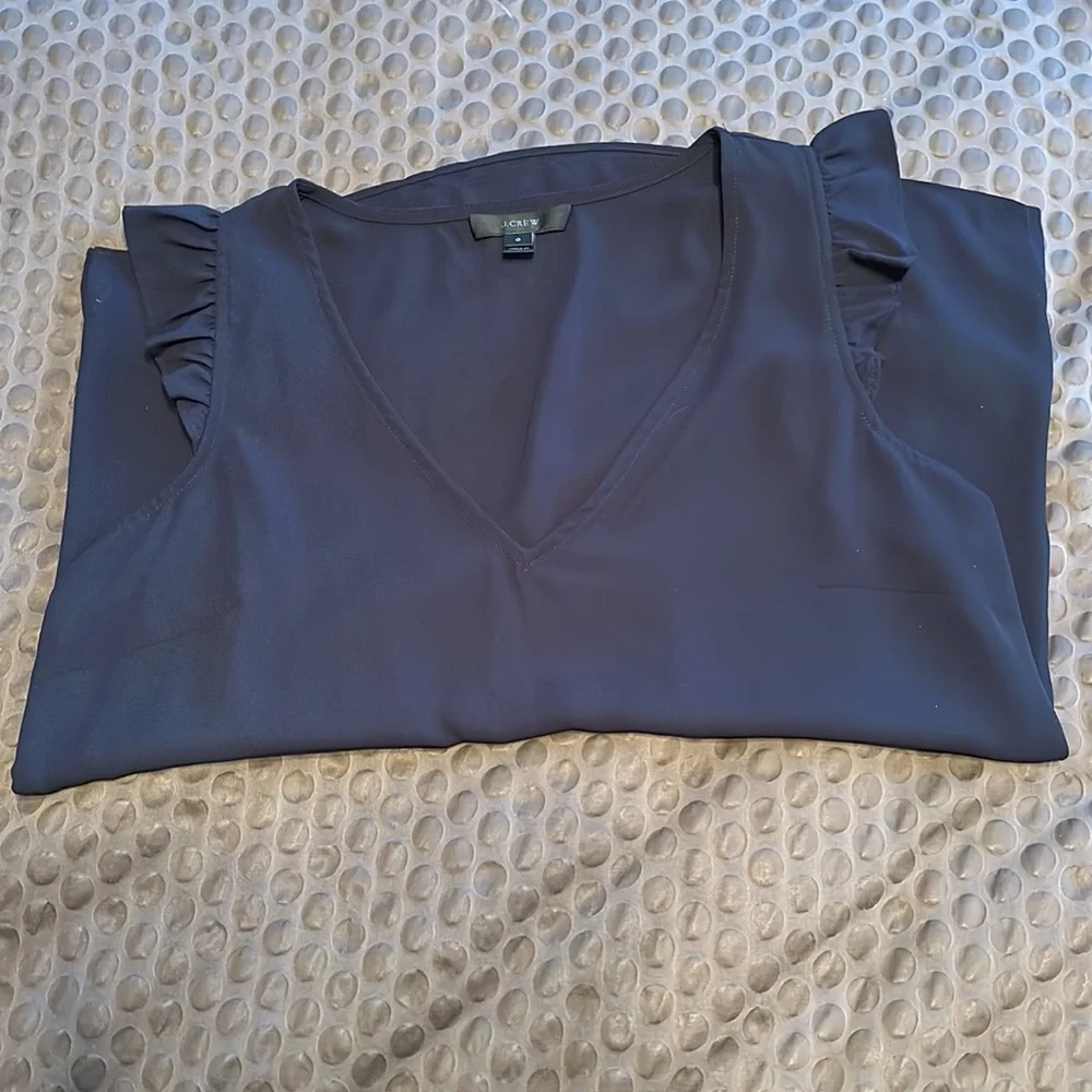 JCrew Ruffle Tank - Picture 2 of 6